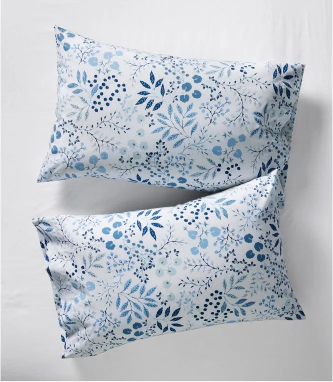 280-Thread-Count Pima Cotton Percale Pillowcases, Print, Set of Two - Image 8