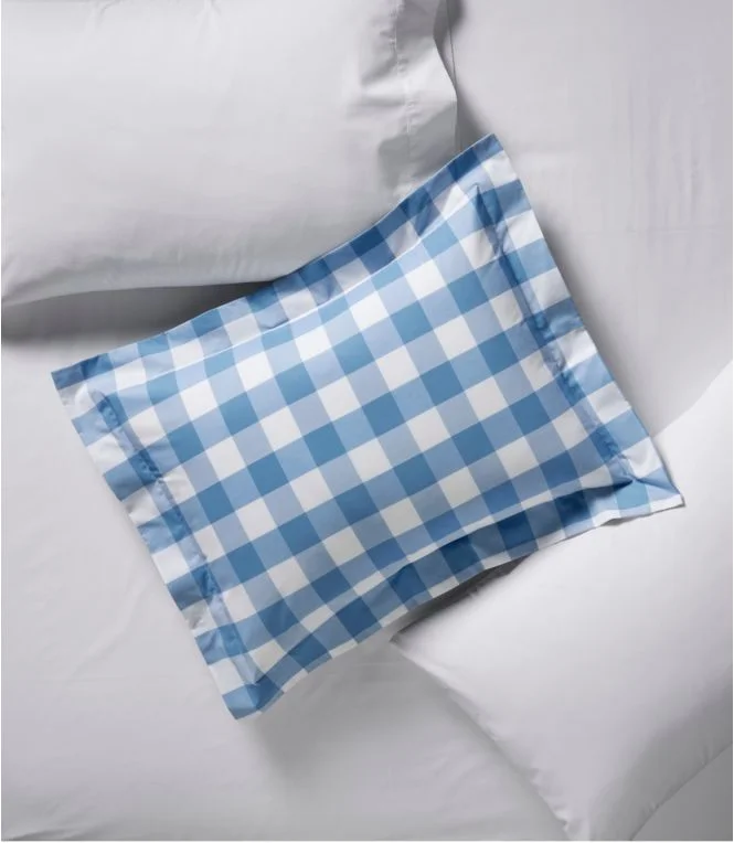 280-Thread-Count Pima Percale Comforter Cover Collection, Check - Image 5