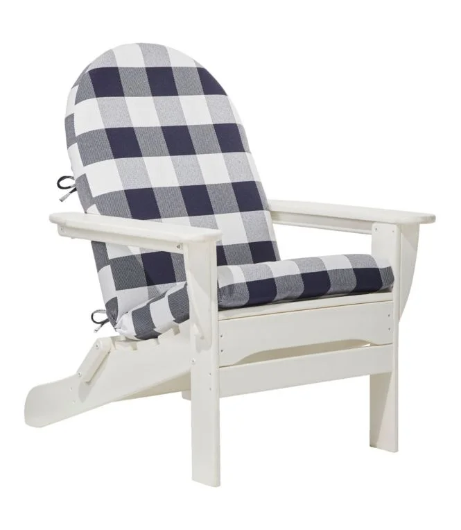 Alternative view of Adirondack Chair Seat and Back Cushion, Buffalo Plaid