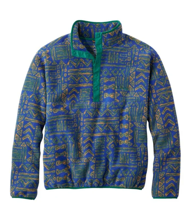 Alternative view of Adults'' Bean''s Classic Fleece Pullover, Print