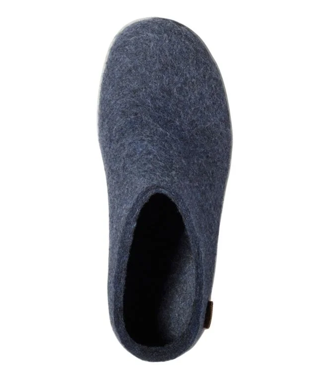 Adults'' Glerups Wool Slippers, Open Heel Rubber Outsoles - Image 4