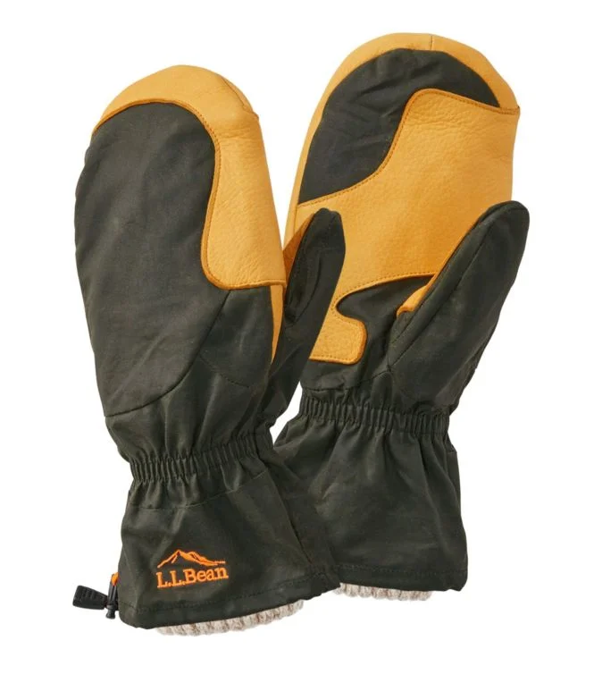 Adults'' Waxed Cotton Chopper Mittens