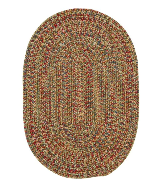 All-Weather Braided Rug, Concentric Pattern Oval - Image 11