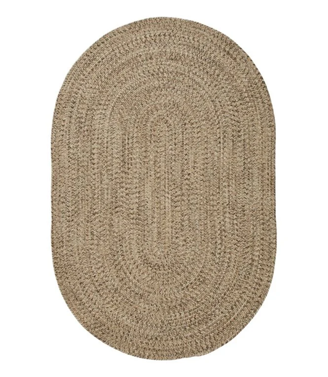 All-Weather Braided Rug, Concentric Pattern Oval - Image 10