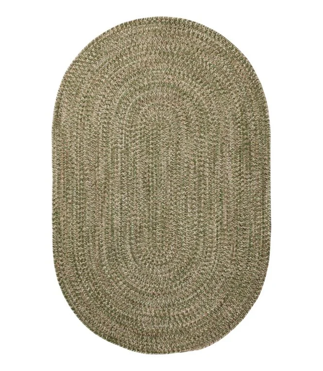All-Weather Braided Rug, Concentric Pattern Oval - Image 9