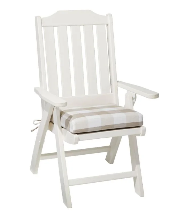 All-Weather Folding/Armless Chair Cushion, Buffalo Plaid - Image 6