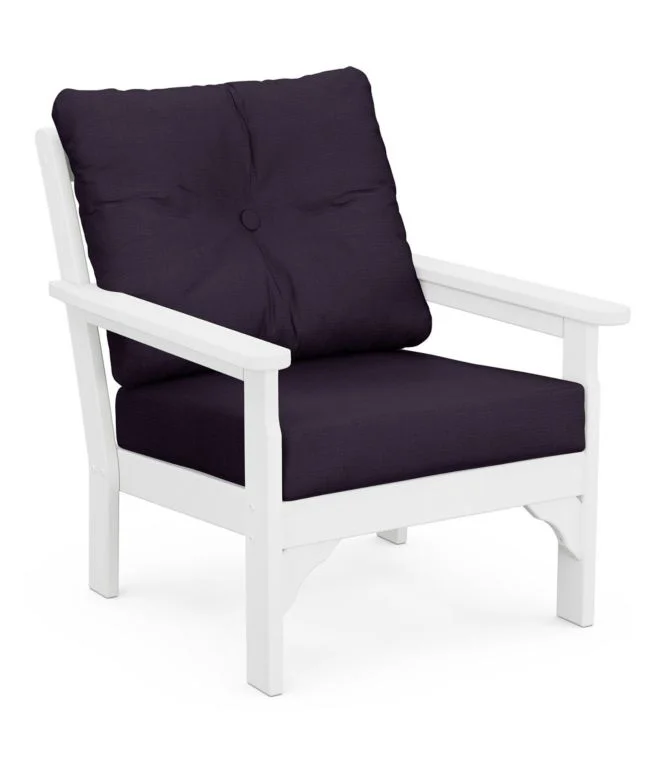 All-Weather Patio Chair with Textured Cushion