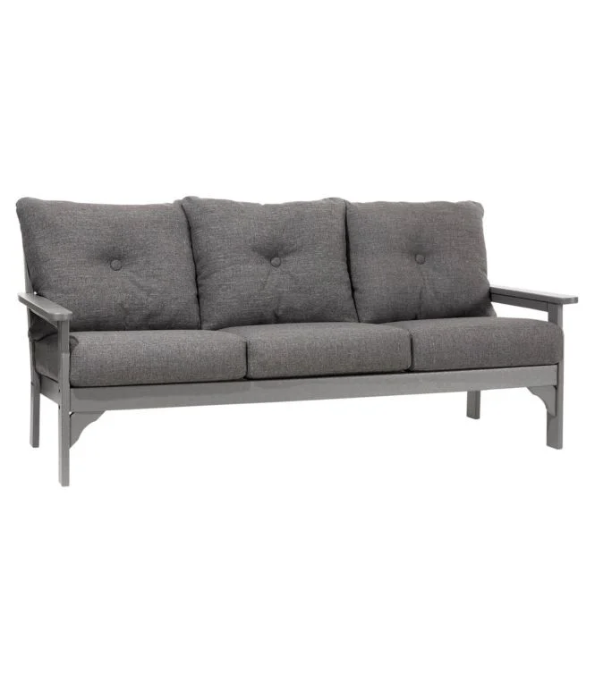 Alternative view of All-Weather Patio Sofa with Textured Cushion, Slate Gray