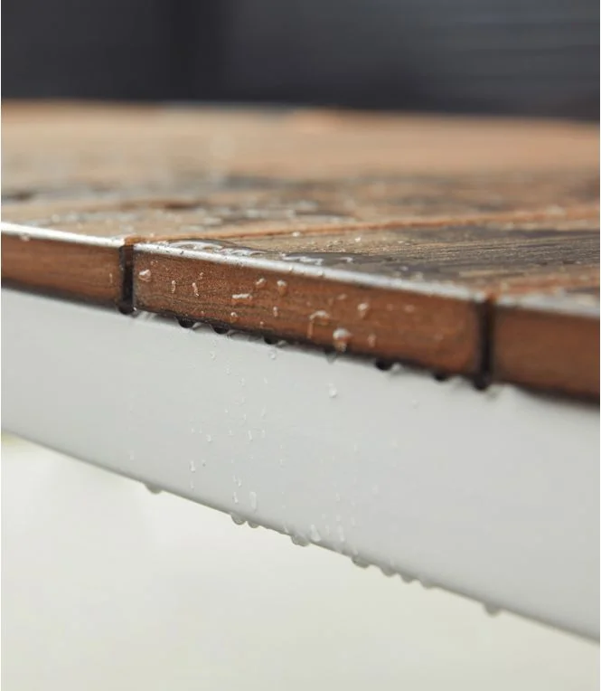 Aluminum/Recycled Poly Lumber Farmhouse Dining Set, White - Image 8