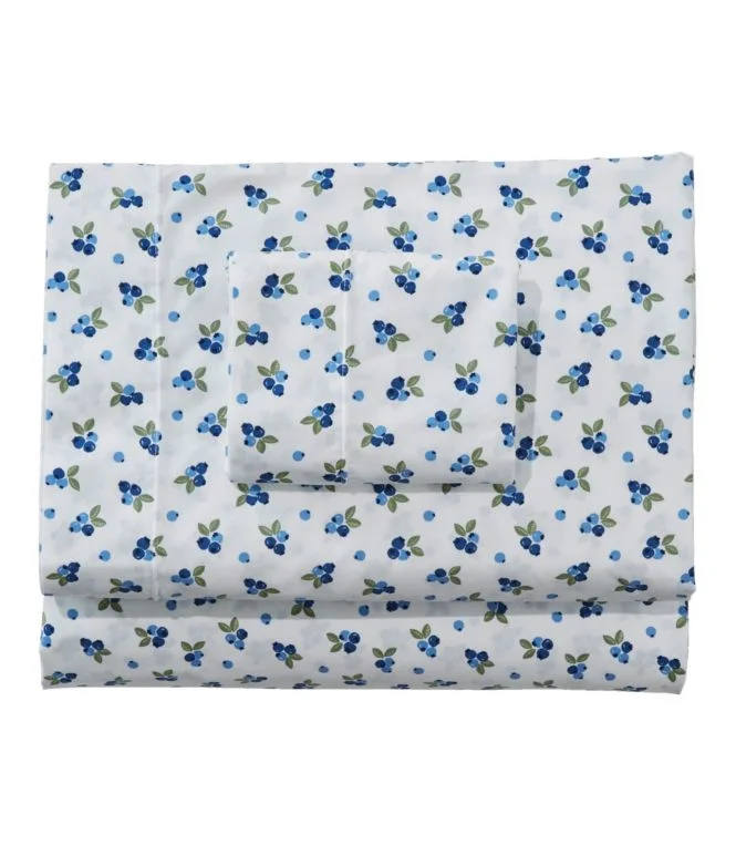 Blueberry Percale Sheet Collection