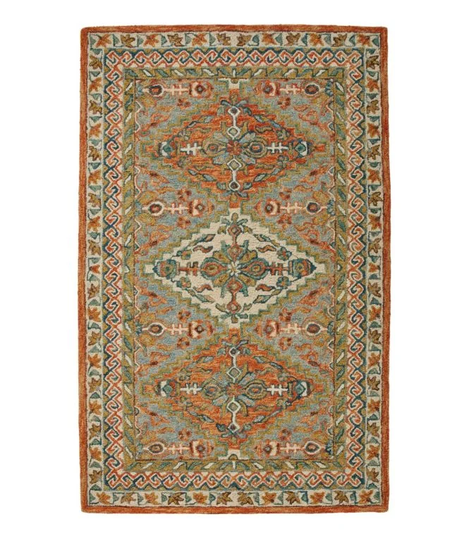 Alternative view of Bordered Medallion Wool Tufted Rug