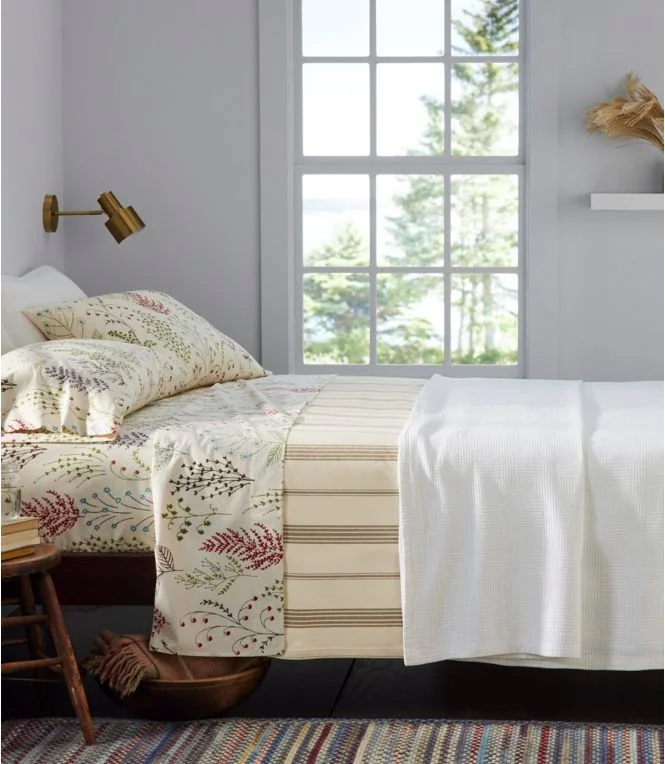 Alternative view of Botanical Floral Percale Sheet Collection