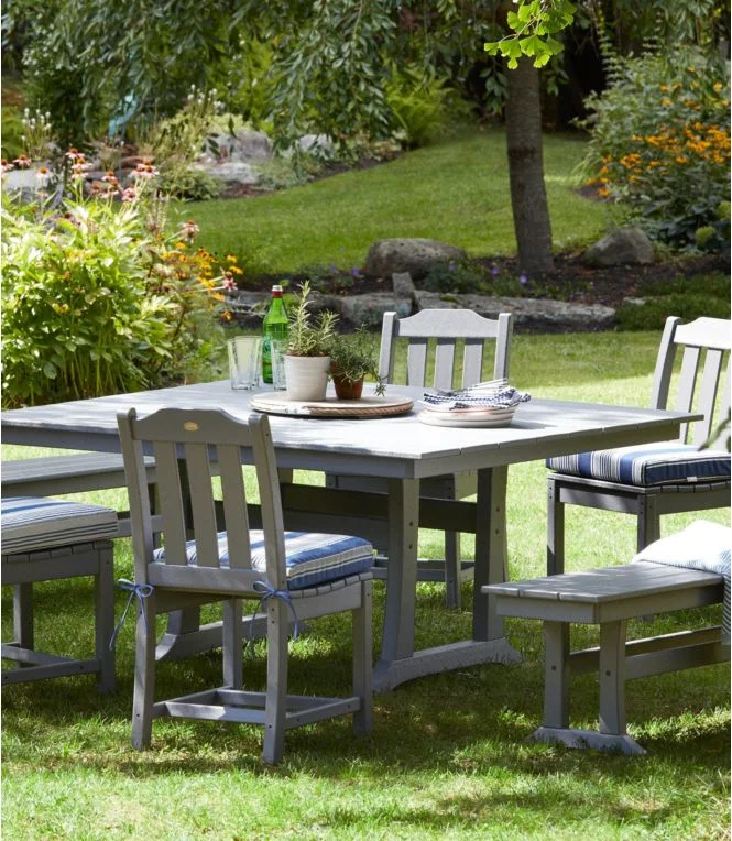 Casco Bay Cushion for All-Weather Armless/Folding Chair, Stripe - Image 3