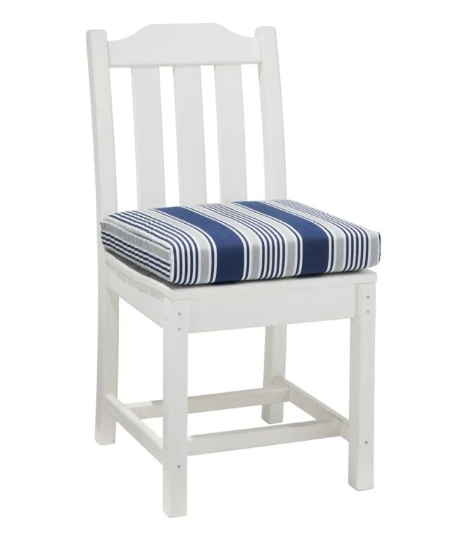 Casco Bay Cushion for All-Weather Armless/Folding Chair, Stripe - Image 8