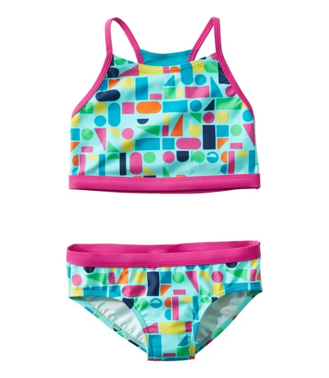 Girls'' Watersports Swimwear, Crop-Top Bikini Set - Image 5
