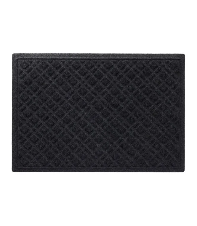 Heavyweight Recycled Waterhog Doormat, Plaid