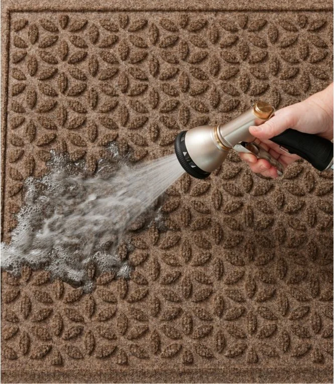 Heavyweight Recycled Waterhog Mat Runner, Blooming Circles - Image 4