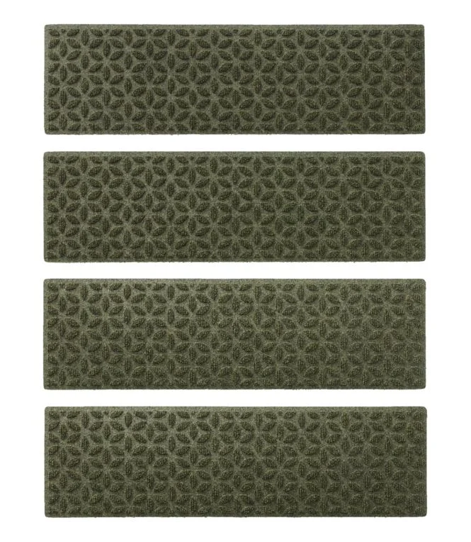 Heavyweight Waterhog Mat, Stair Treads, Set of Four, Blooming Circles - Image 10