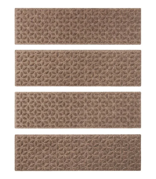 Heavyweight Waterhog Mat, Stair Treads, Set of Four, Blooming Circles - Image 8