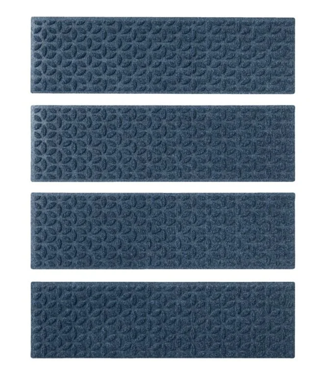 Heavyweight Waterhog Mat, Stair Treads, Set of Four, Blooming Circles - Image 9