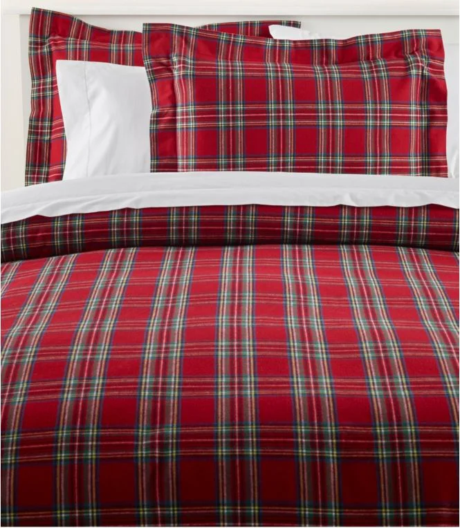 Heritage Chamois Flannel Comforter Cover Collection, Plaid - Image 10