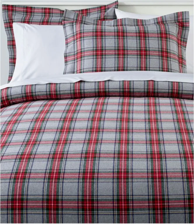 Heritage Chamois Flannel Comforter Cover Collection, Plaid - Image 9