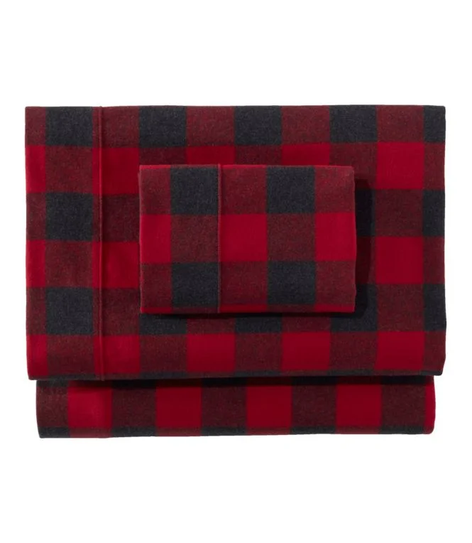 Heritage Chamois Flannel Sheet Collection, Plaid - Image 11