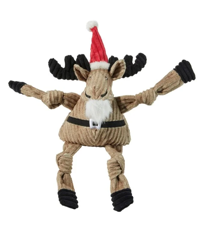 Alternative view of Holiday Knottie Dog Toy, Santa Moose