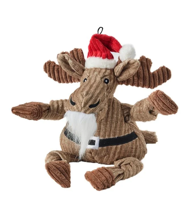 Alternative view of Holiday Knottie Dog Toy, Santa Moose