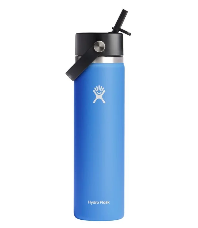 Alternative view of Hydro Flask Wide Mouth Water Bottle with Flex Straw Cap, 24 oz.