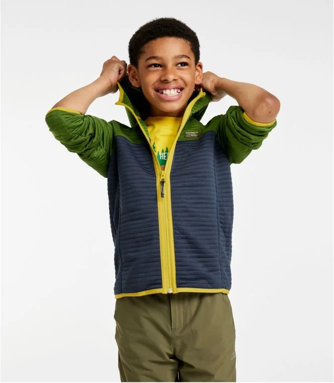 Alternative view of Kids'' Airlight Full-Zip Hoodie, Colorblock