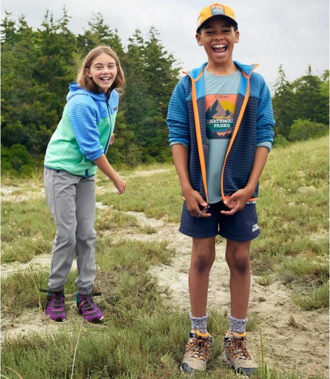 Alternative view of Kids'' Airlight Full-Zip Hoodie, Colorblock