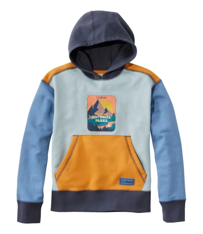 Kids'' Athleisure Hoodie, Colorblock - Image 10