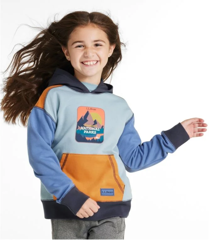 Kids'' Athleisure Hoodie, Colorblock - Image 3