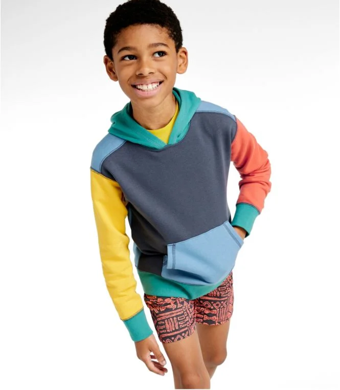 Kids'' Athleisure Hoodie, Colorblock - Image 5