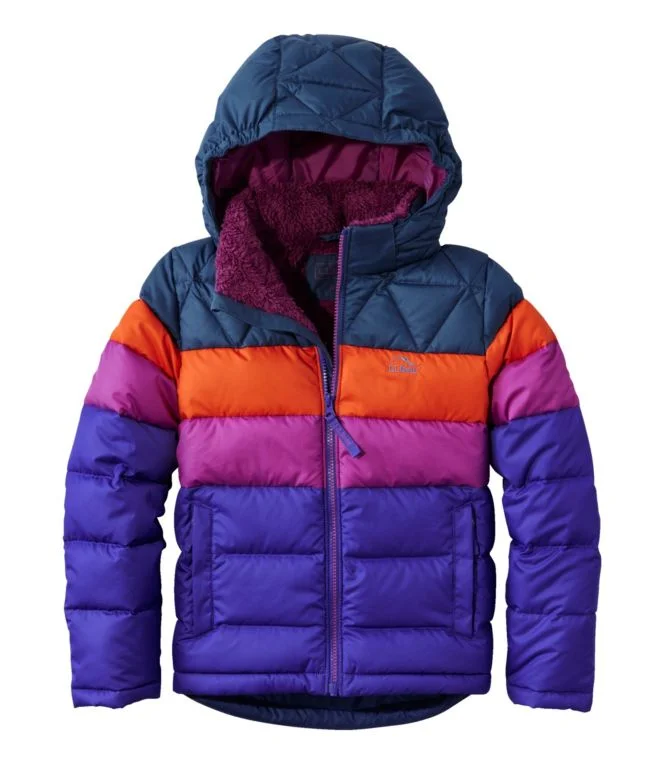 Alternative view of Kids'' Bean''s Down Jacket, Colorblock