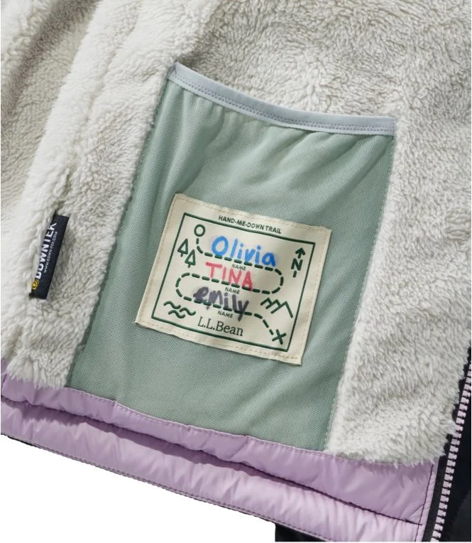 Kids'' Bean''s Down Jacket, Colorblock - Image 8