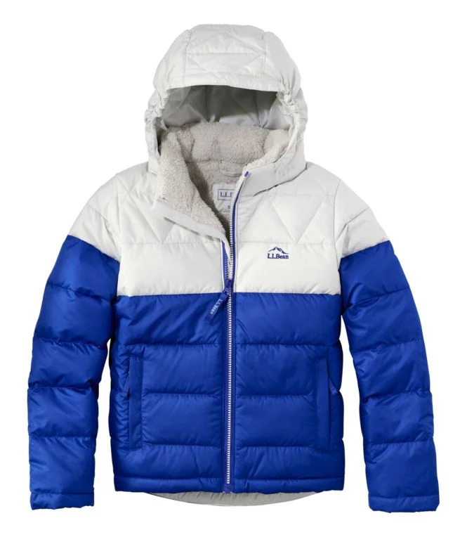 Kids'' Bean''s Down Jacket, Colorblock - Image 11