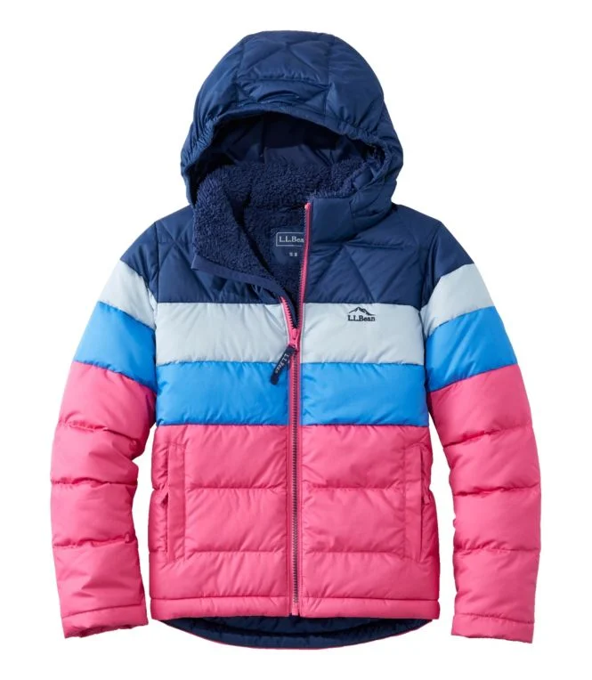 Kids'' Bean''s Down Jacket, Colorblock - Image 13