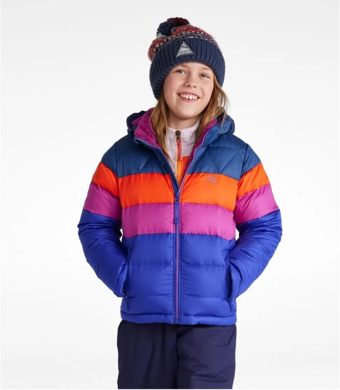 Kids'' Bean''s Down Jacket, Colorblock - Image 3