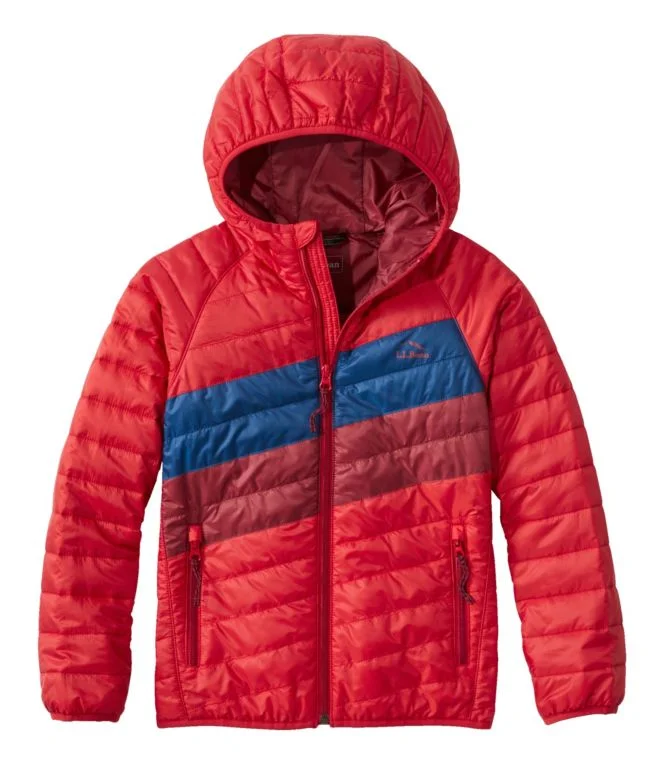 Kids'' PrimaLoft Packaway Hooded Jacket, Colorblock - Image 11