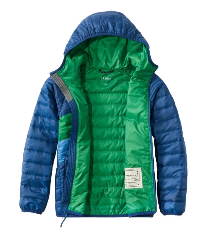 Kids'' PrimaLoft Packaway Hooded Jacket, Colorblock - Image 8