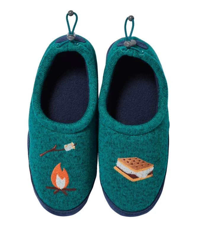 Kids'' Sweater Fleece Slippers, Motif - Image 14