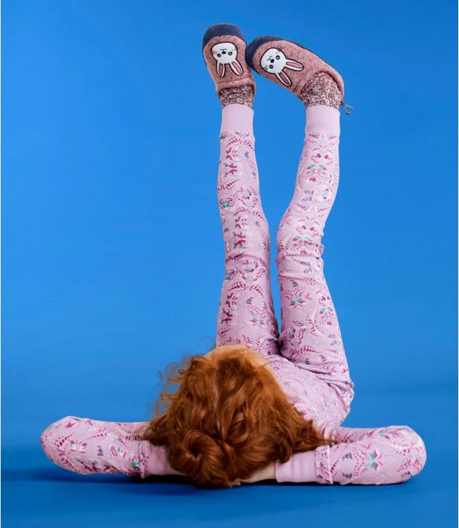 Kids'' Sweater Fleece Slippers, Motif - Image 8