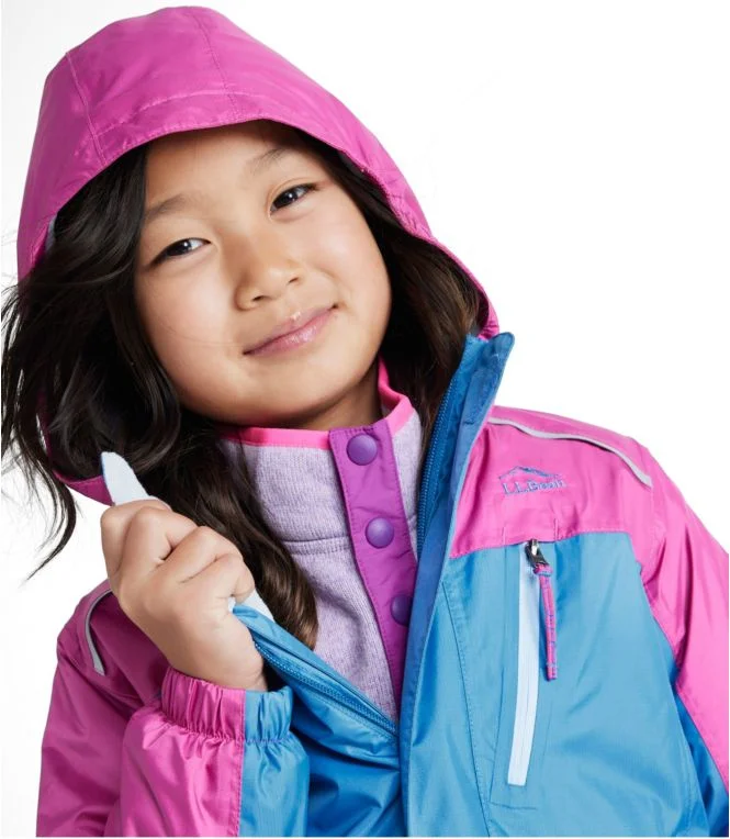 Kids'' Trail Model Rain Jacket, Lined, Colorblock - Image 5