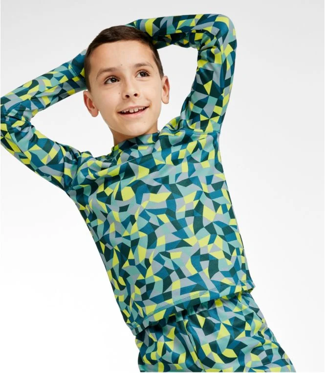 Kids'' Wicked Warm Midweight Long Underwear, Top Print