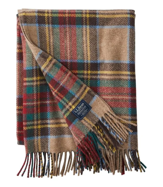 Alternative view of L.L.Bean Washable Wool Throw, Plaid 54"" x 60""