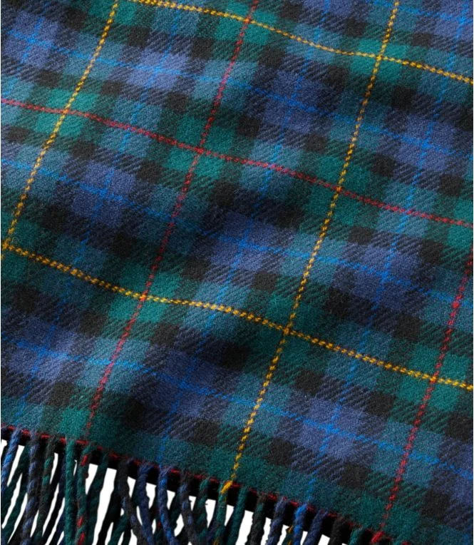 L.L.Bean Washable Wool Throw, Plaid 54"" x 60"" - Image 3