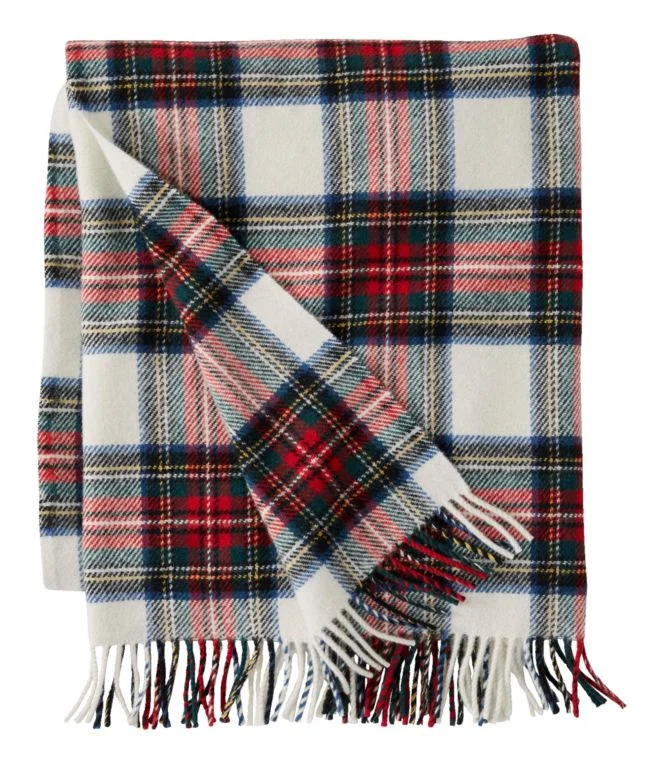 L.L.Bean Washable Wool Throw, Plaid 54"" x 60"" - Image 5