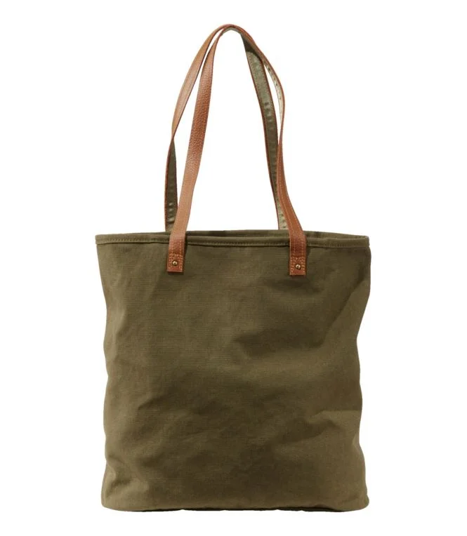 Leather-Handle Essential Tote Bag - Image 3